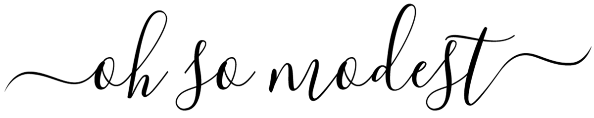 Oh So Modest logo