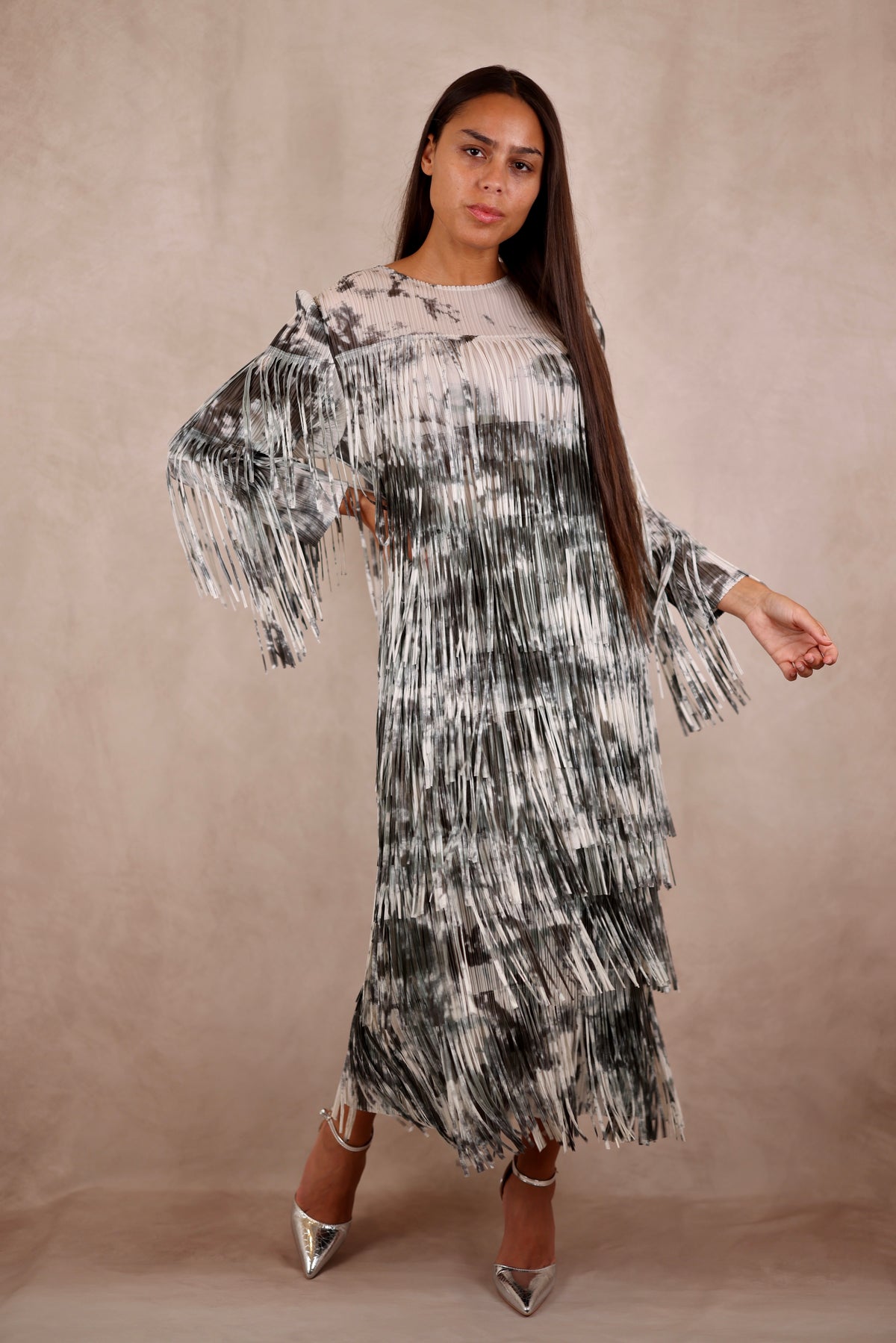 Tassel Print Dress
