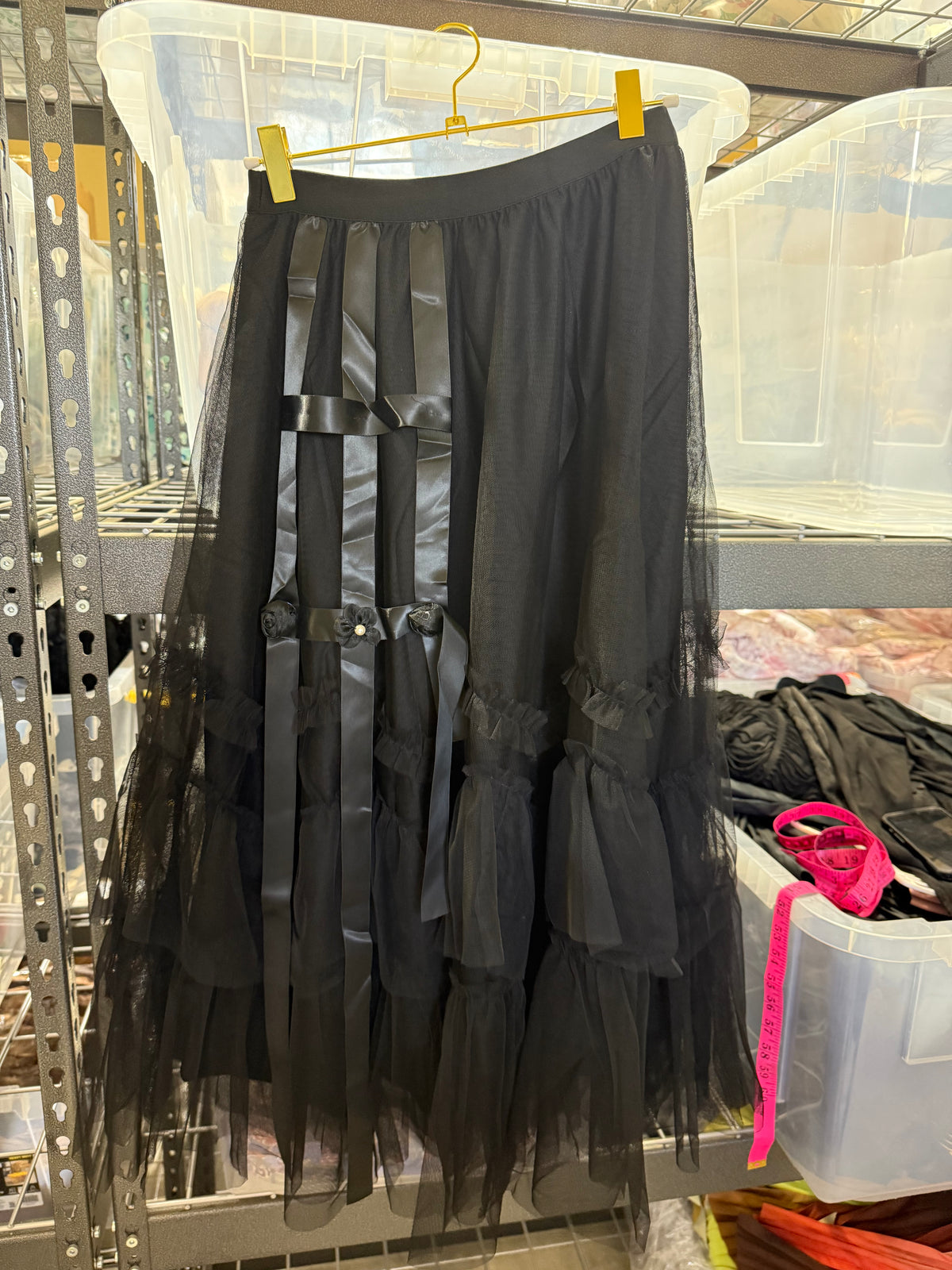 BLACK TULLE SKIRT