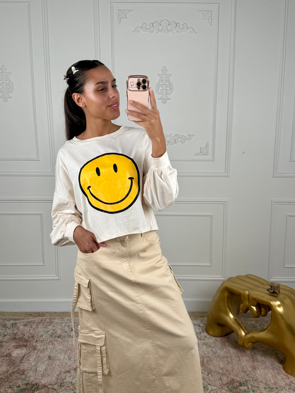 Smiley Crop Tee