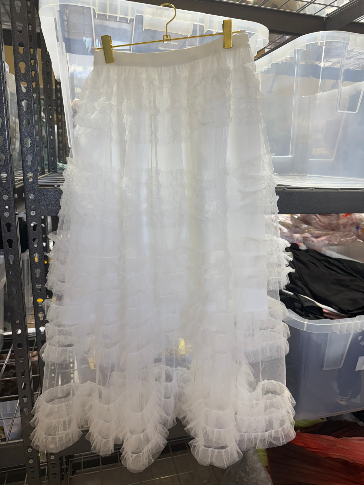 White Tulle Skirt