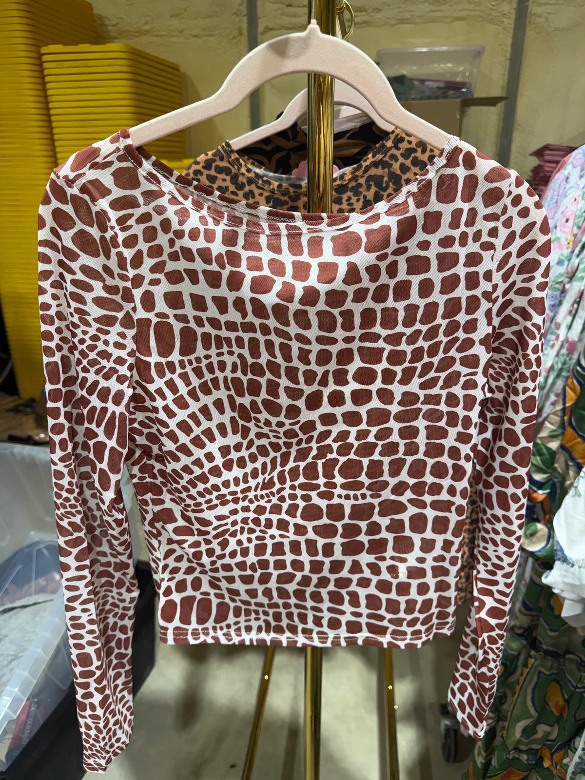 Rust Cheetah Top