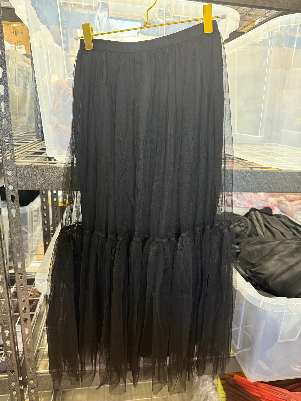 BLACK TULLE SKIRT